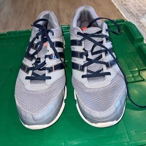 Adidas Men’s Falcon Elite 3 Running Shoes - Silver/Navy Blue (Size 10)